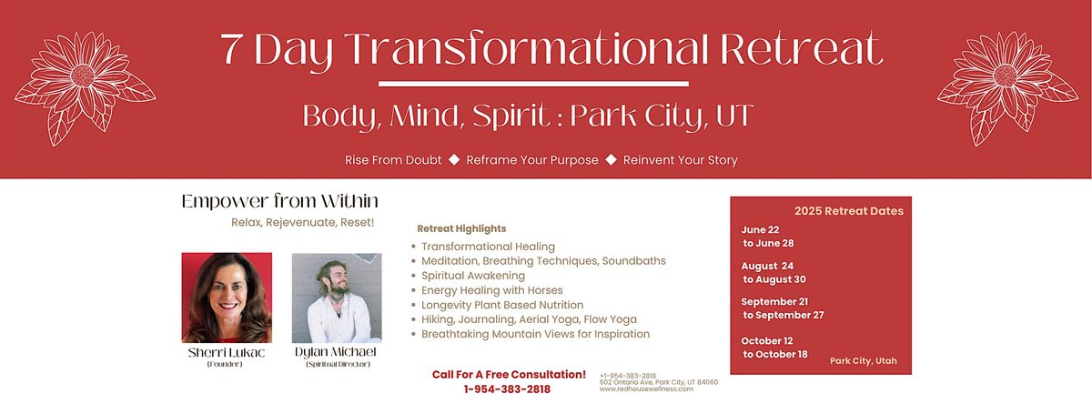 7 Day Transformational Retreat: Body, Mind, Spirit [Park City, UT], 22 June | Event in Park City | AllEvents