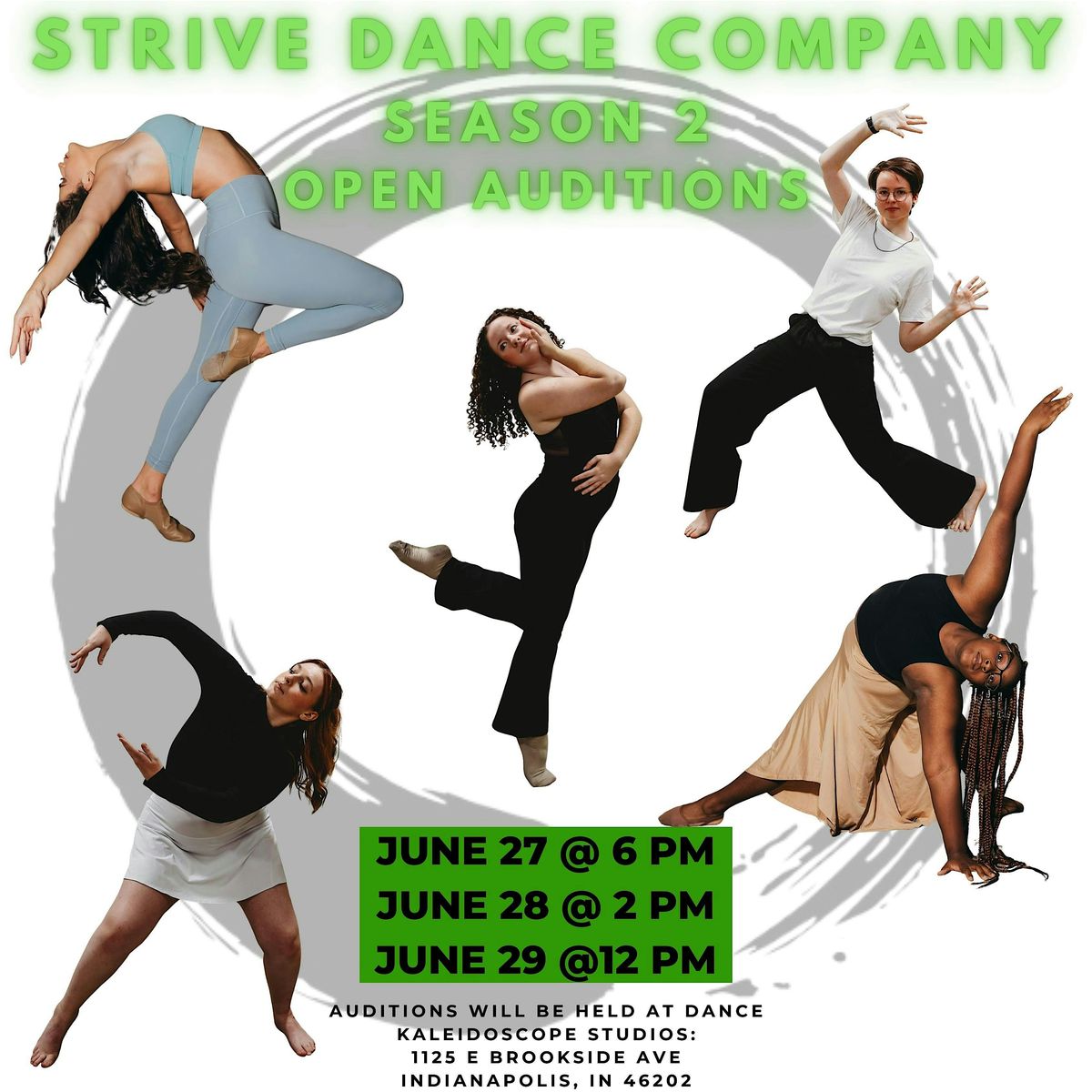 Strive Dance Company Season 2 Auditions, 27 June | Event in Indianapolis | AllEvents