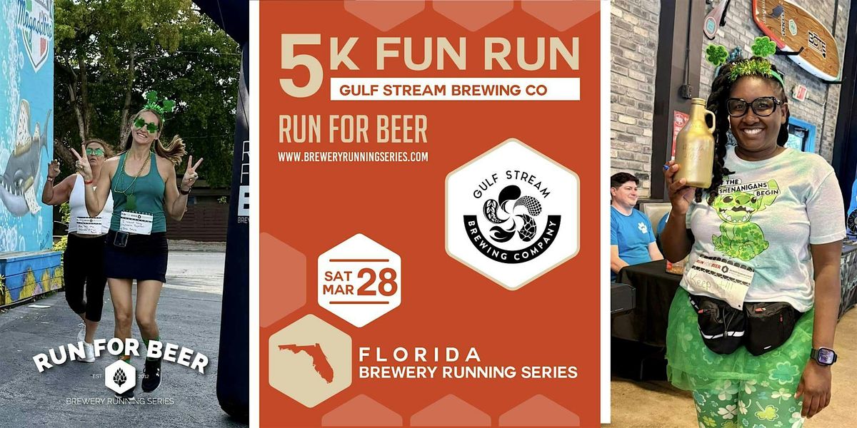 5k Beer Run x Gulf Stream Brewing | 2026 Florida Brewery Running Series, 28 March | Event in Fort Lauderdale