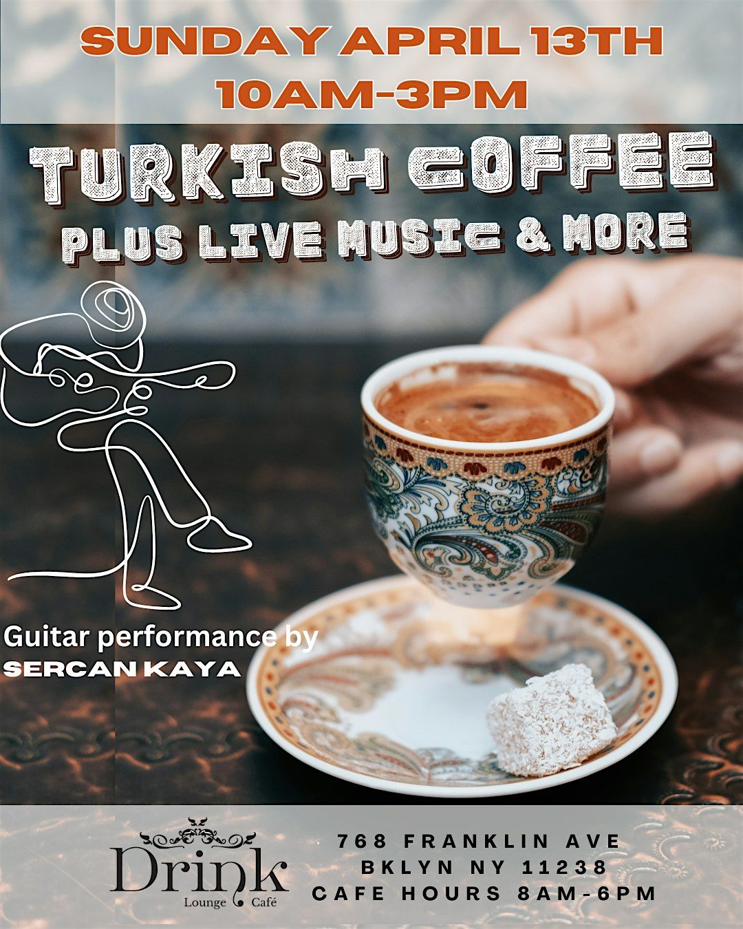 Turkish Coffee + Live Music, 18 May | Event in Brooklyn | AllEvents