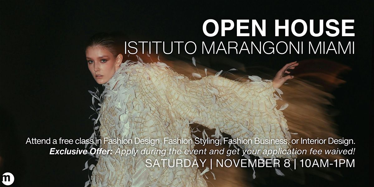 IMM Open House: Discover our Fashion & Design Programs, 8 November | Event in Miami | AllEvents