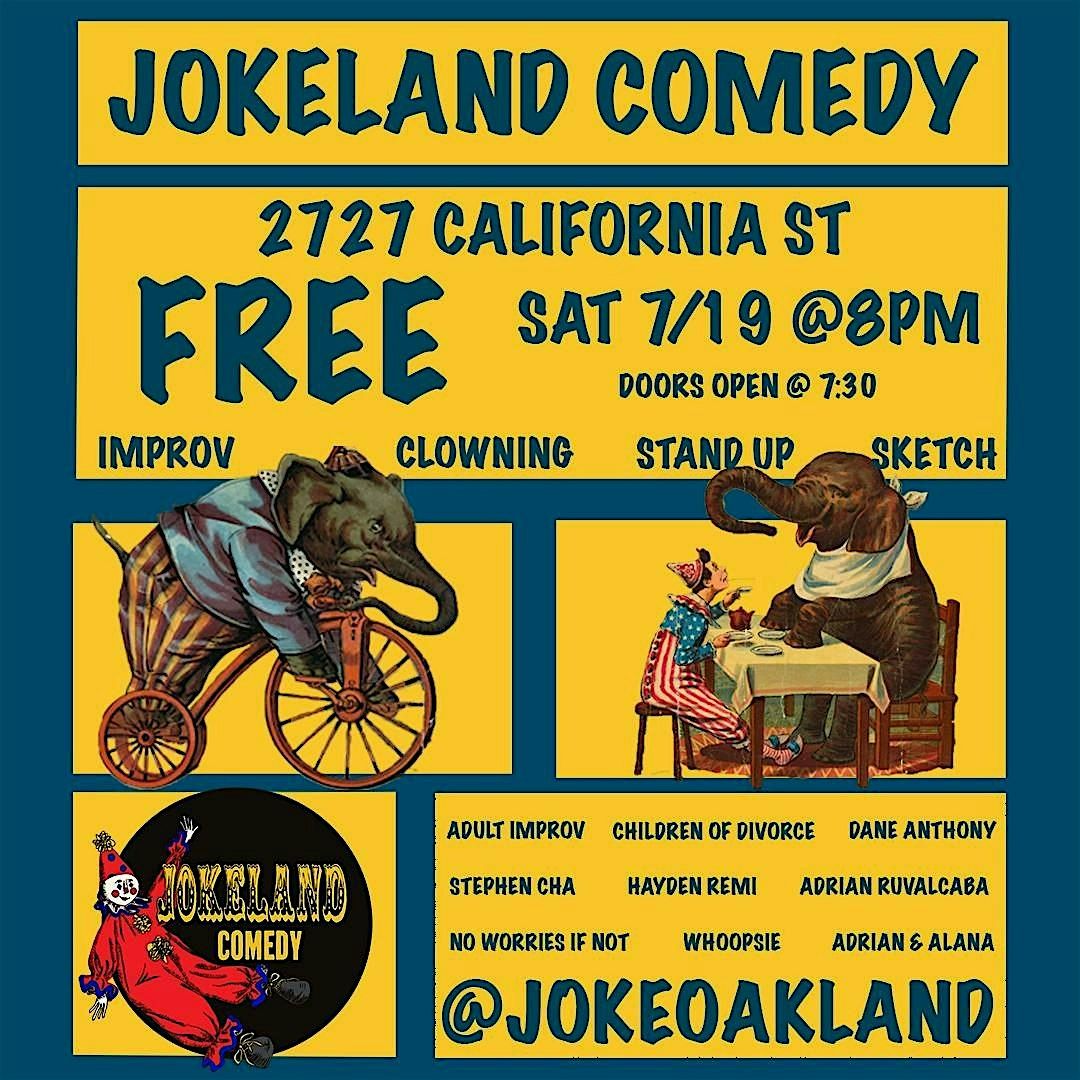 Jokeland Variety Show, 19 July | Event in Berkeley | AllEvents