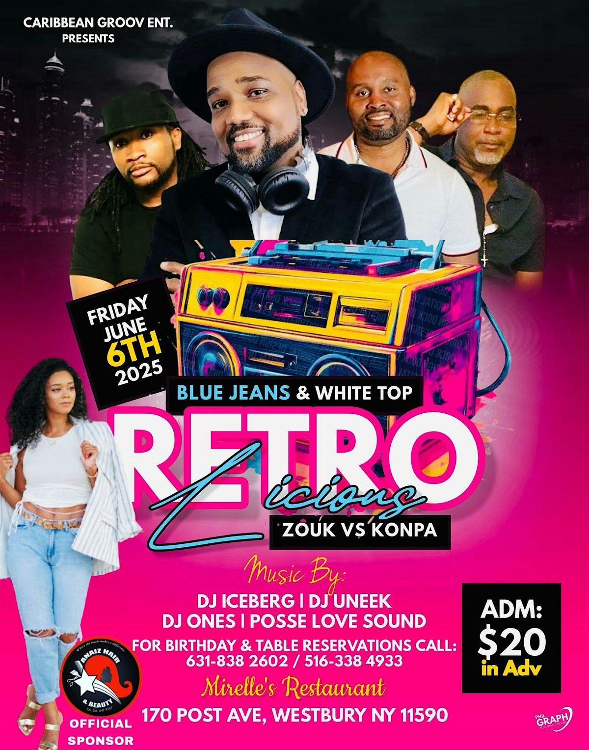 Retro-Licious, Blue Jeans/White Top, 6 June | Event in Westbury | AllEvents