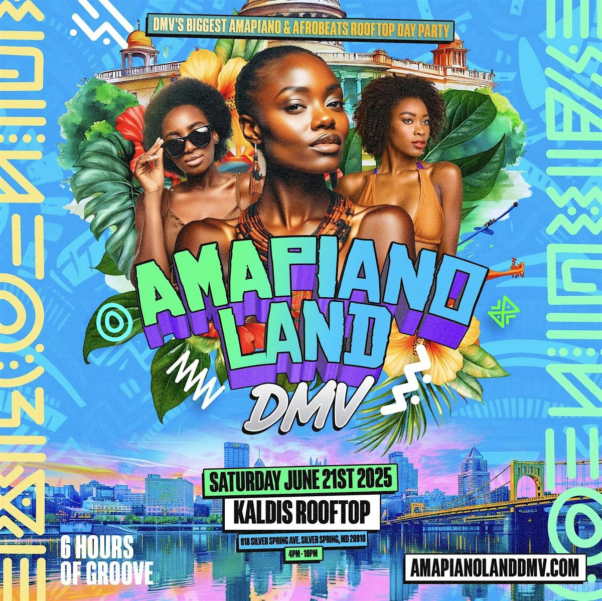 AMAPIANOLAND - DMV's Biggest Amapiano & Afrobeats Summer Rooftop Party, 21 June | Event in Silver Spring