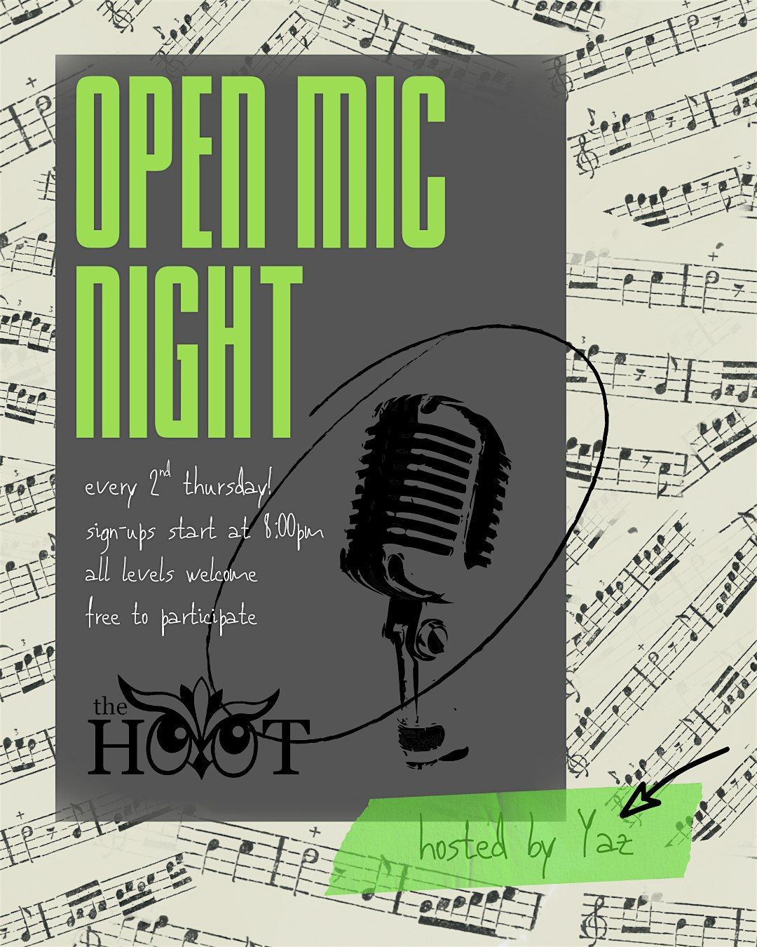 Open Mic Night @ The Hoot, 11 December | Event in Columbia | AllEvents