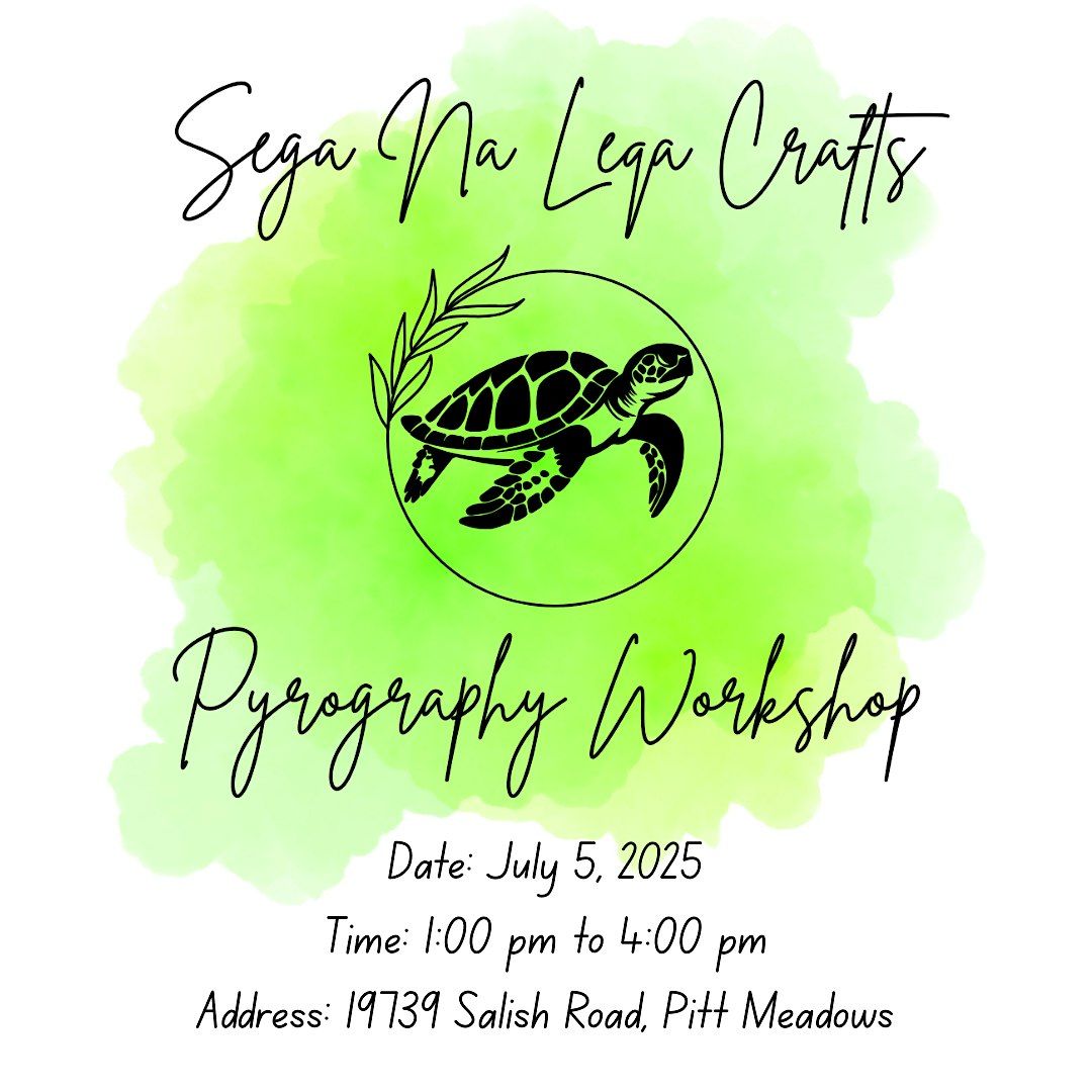 Pyrography Workshop - West Coast Coasters, 5 July | Event in Pitt Meadows | AllEvents