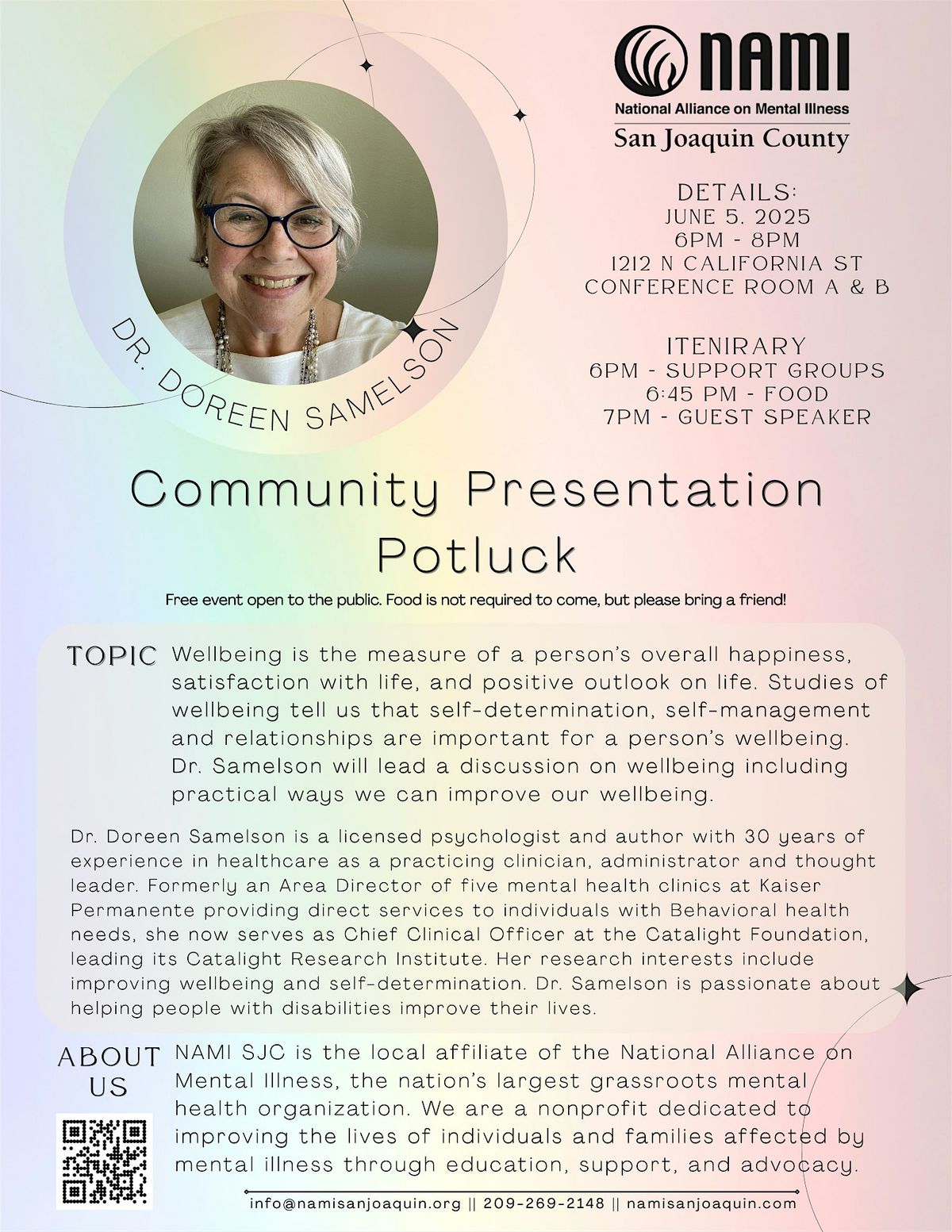 Presentation: Well-Being and Ways to Improve, 5 June | Event in Stockton | AllEvents