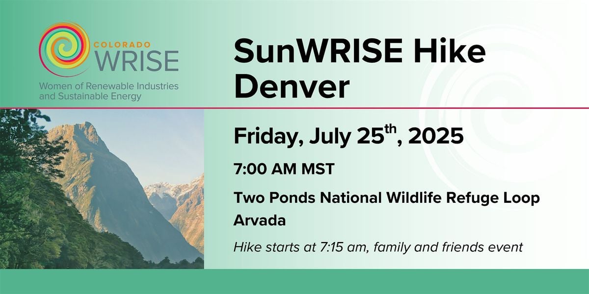 SunWRISE Hike, 25 July | Event in Arvada | AllEvents