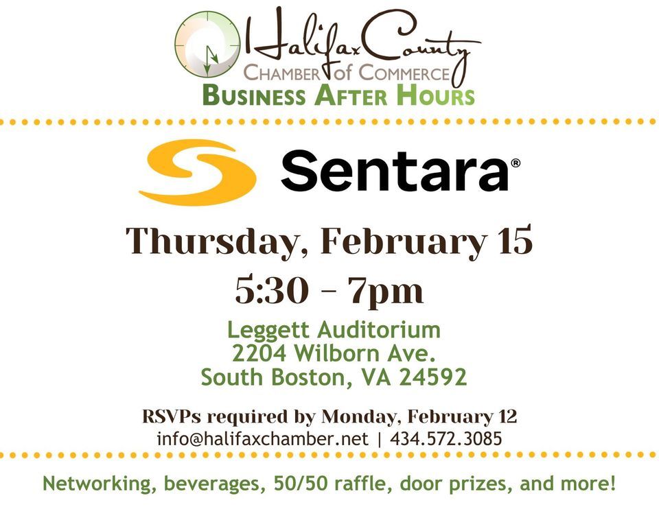 Business After Hours sponsored by Sentara Halifax Regional Hospital