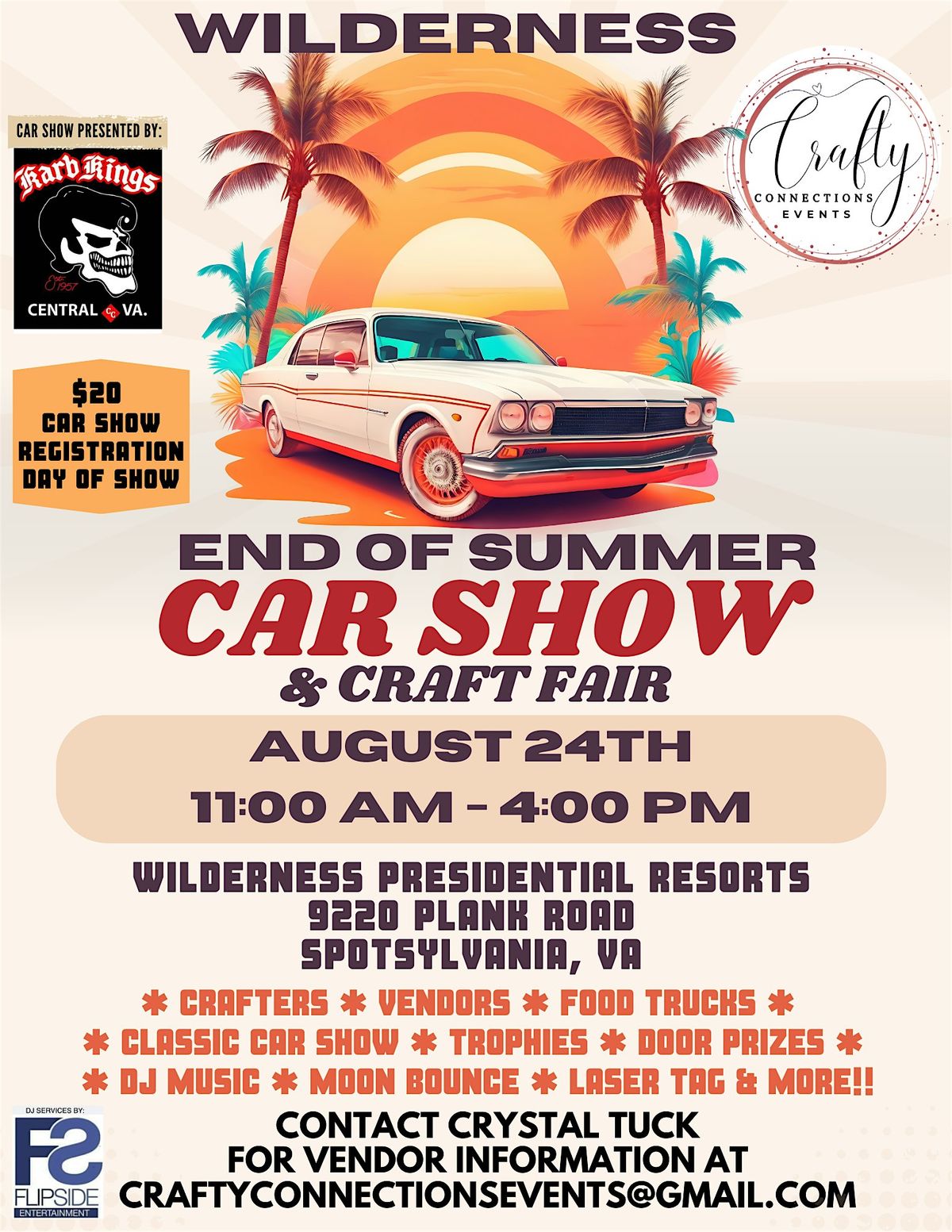 Wilderness End of Summer Car Show & Craft Fair, 24 August | Event in Spotsylvania Courthouse | AllEvents
