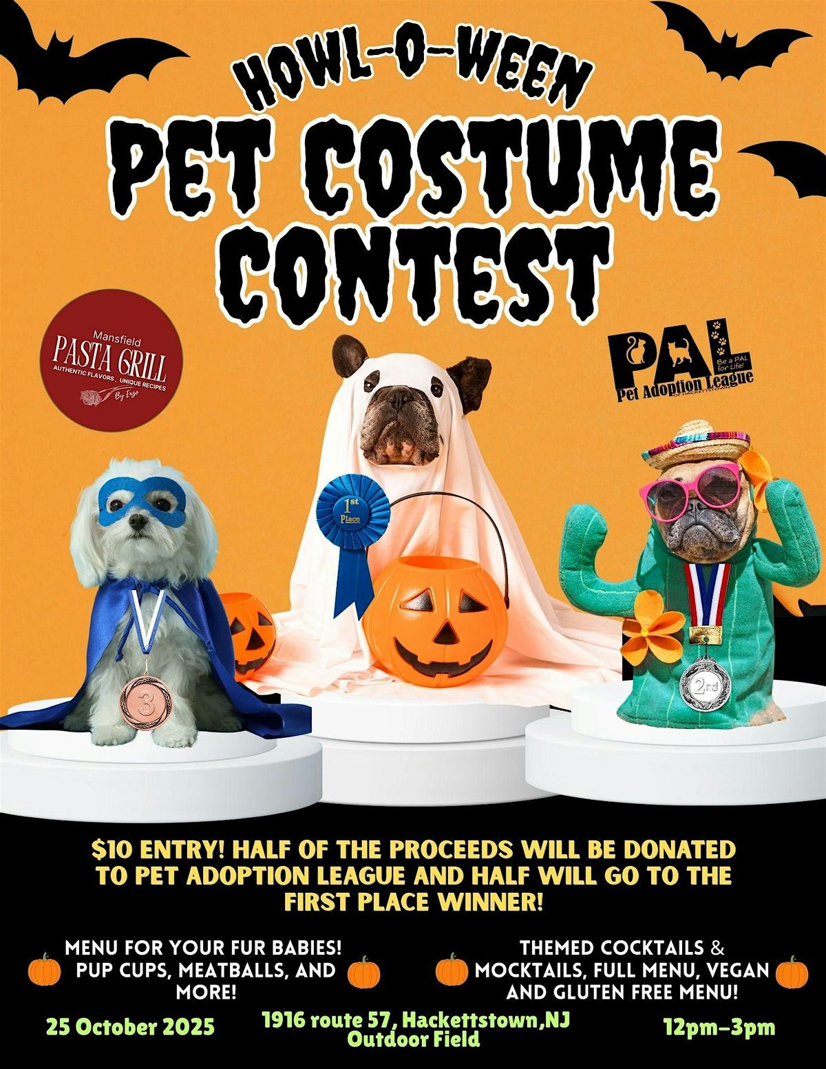 Howl-O-Ween Pet Costume Contest and Fundraiser, 25 October | Event in Hackettstown | AllEvents