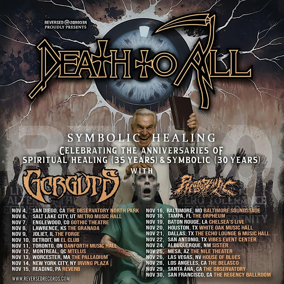 Death To All, Gorguts, Phobophilic, 24 November | Event in Albuquerque | AllEvents