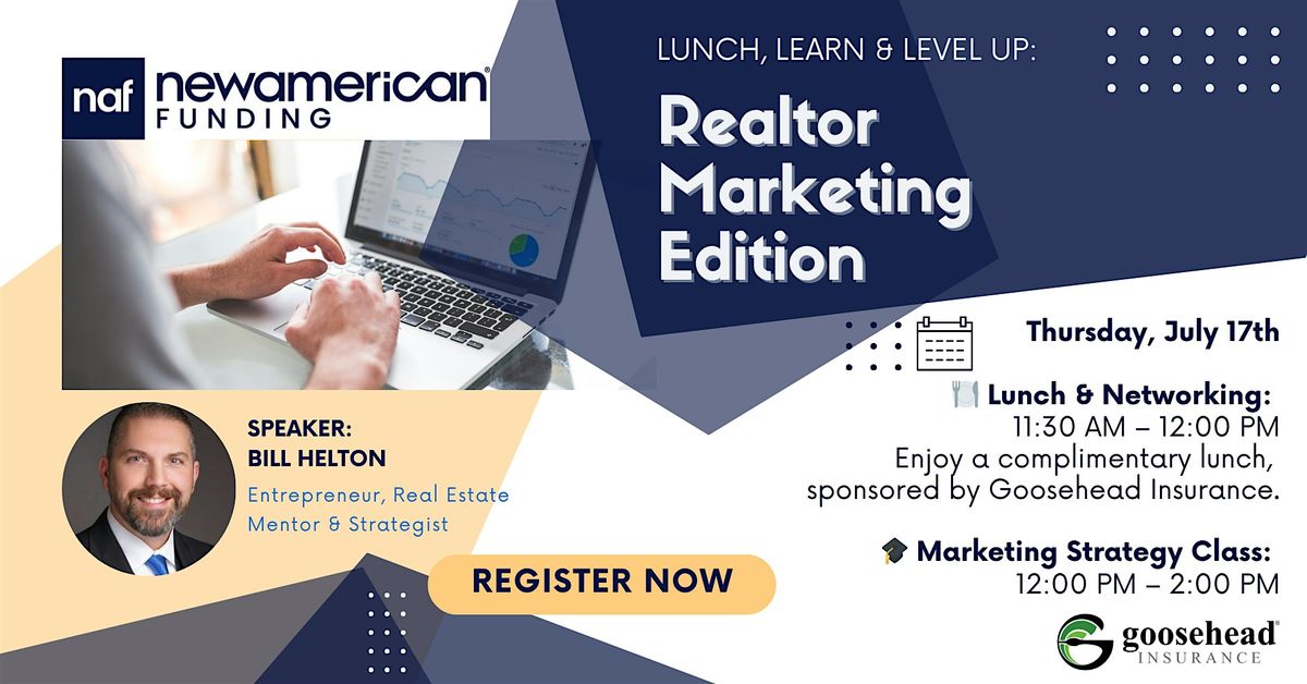 Lunch, Learn & Level Up: Realtor Marketing Strategy Class (Free Lunch!), 17 July | Event in Houston | AllEvents