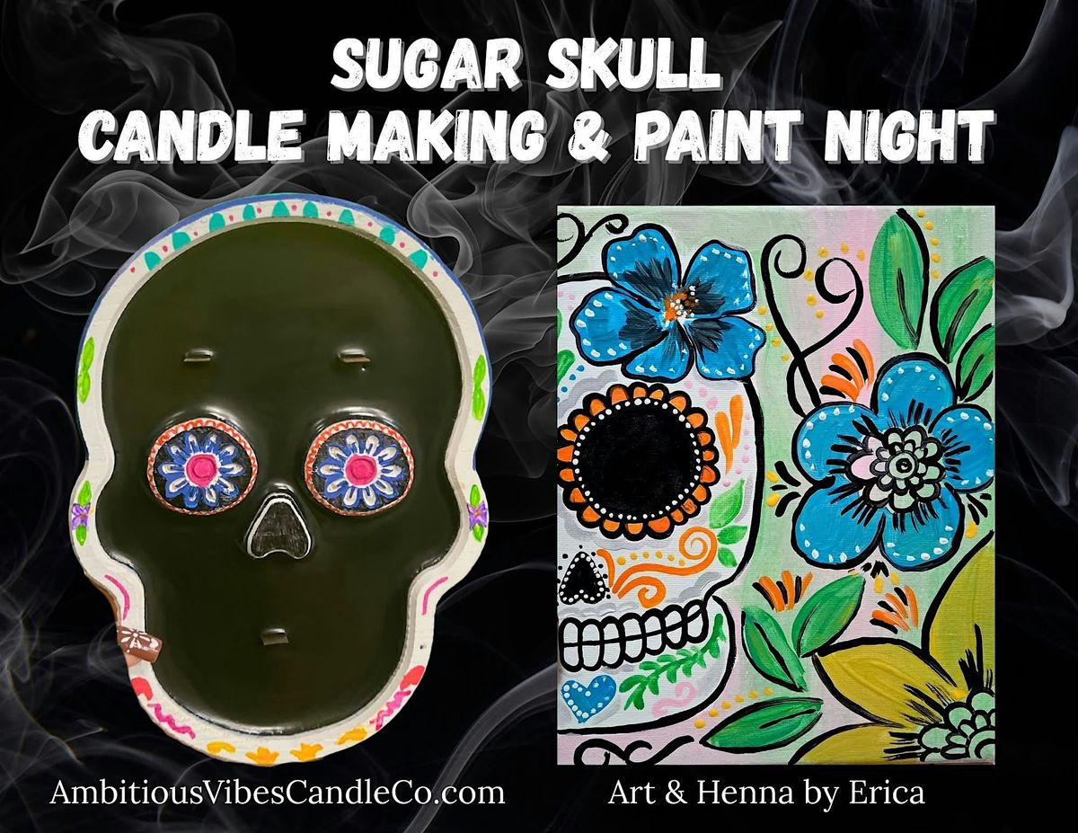 Sugar Skull Candle Making & Paint Night, 24 October | Event in Racine | AllEvents