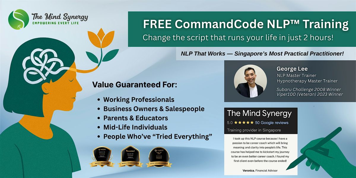CommandCode NLP™ Masterclass, 30 September | Event in Paya Lebar | AllEvents