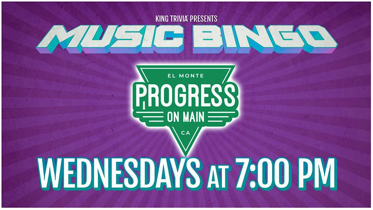 Music Bingo at Progress on Main, 9 July | Event in El Monte | AllEvents