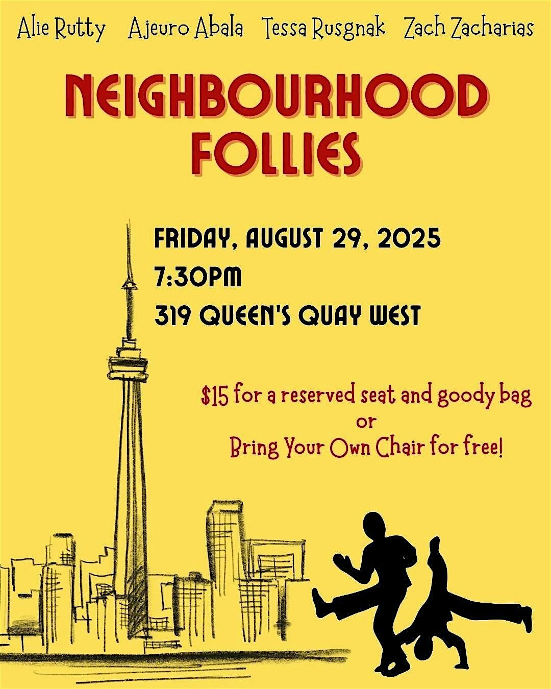 Neighbourhood Follies, 29 August | Event in Toronto | AllEvents