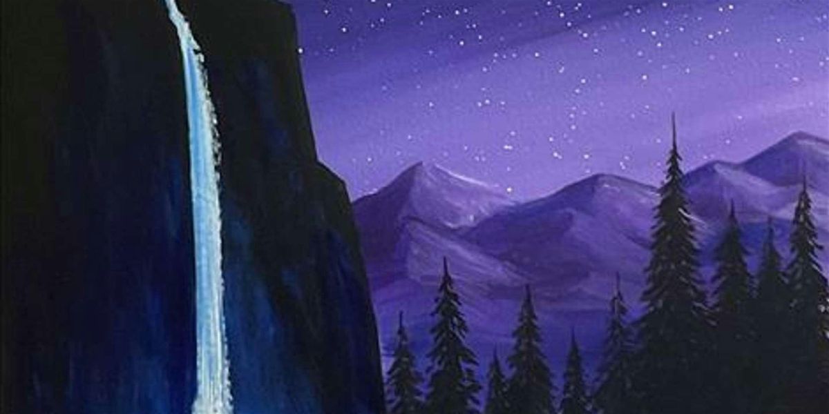 Waterfall Light Cascade - Paint and Sip by Classpop!™, 7 July | Event in Pasadena | AllEvents