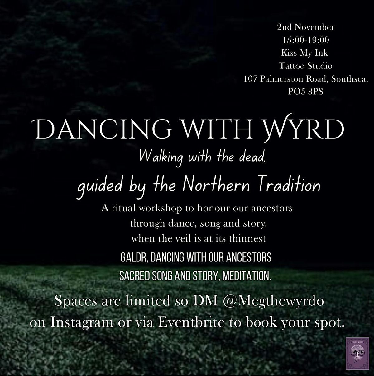 Dancing with Wyrd - connect with your magic through dance, runes and song, 2 November | Event in Portsmouth