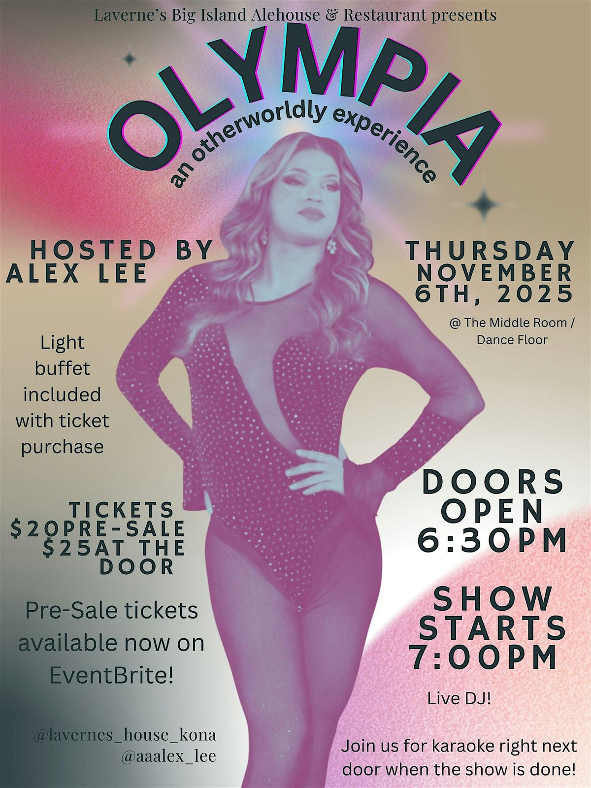 Olympia, An Otherworldly Experience, 6 November | Event in Kailua-Kona | AllEvents