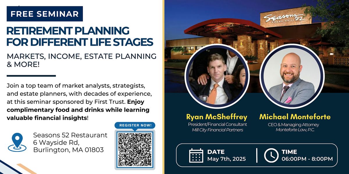 FREE SEMINAR: Retirement Planning for Different Life Stages | Event in Burlington | AllEvents