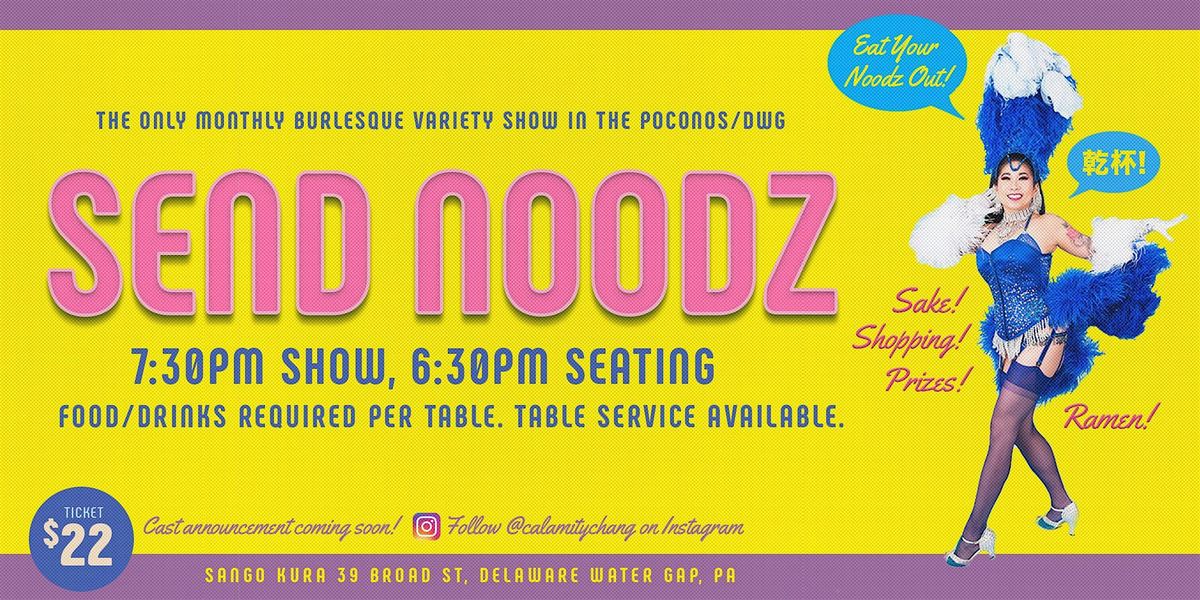 Send Noodz, 24 May | Event in Delaware Water Gap | AllEvents