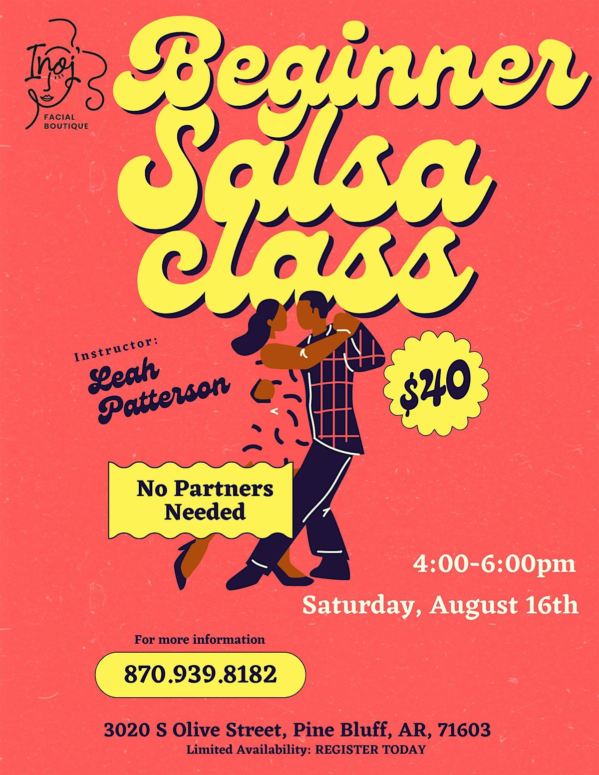 Beginner Salsa Class, 16 August | Event in Pine Bluff | AllEvents