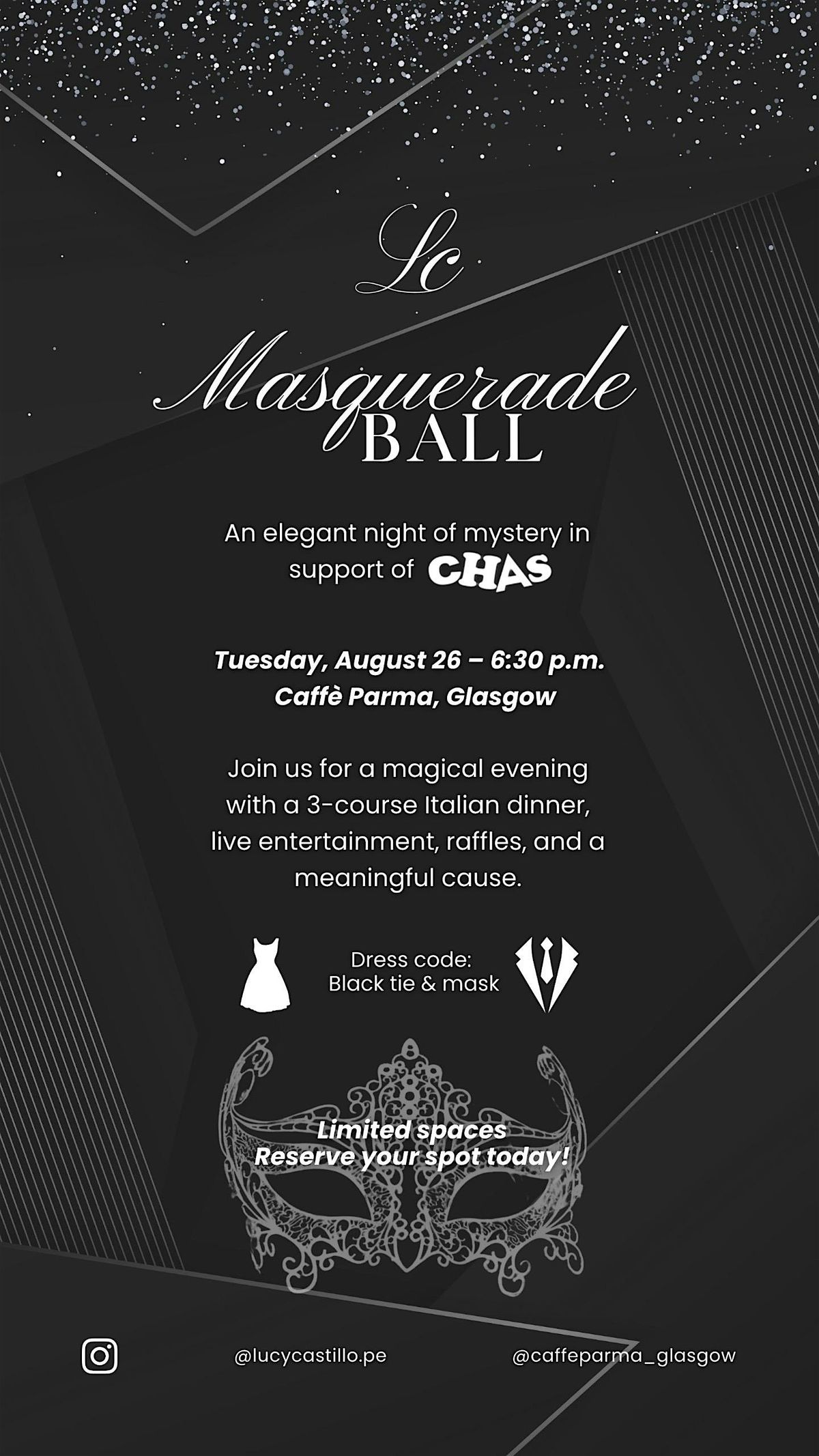 Masquerade Ball – In Support of CHAS, 26 August | Event in Glasgow | AllEvents