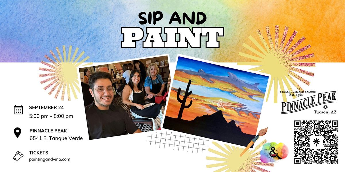 Cactus Sunset Paint and Sip at Pinnacle Peak, 24 September | Event in Tucson | AllEvents