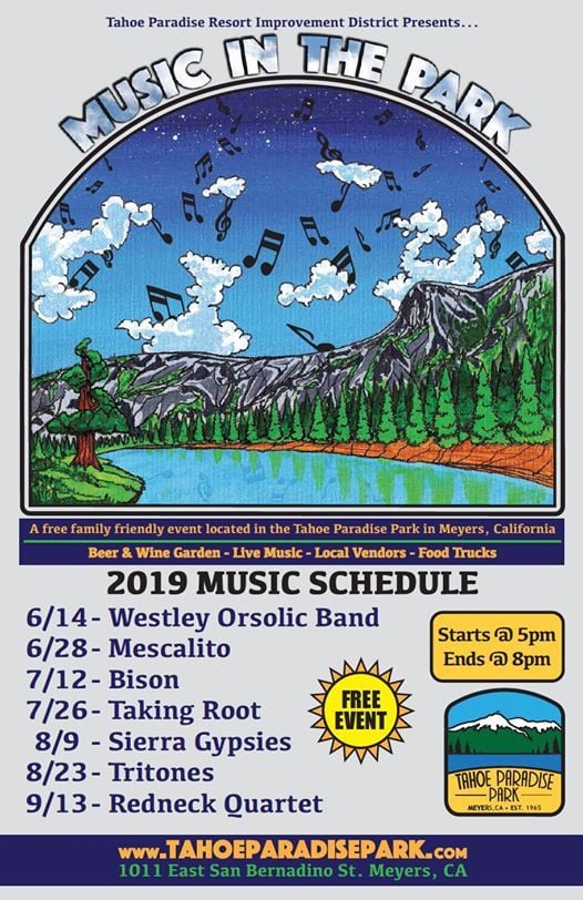 Music in the Park with Sierra Gypsies, Tahoe Paradise Park, South Lake