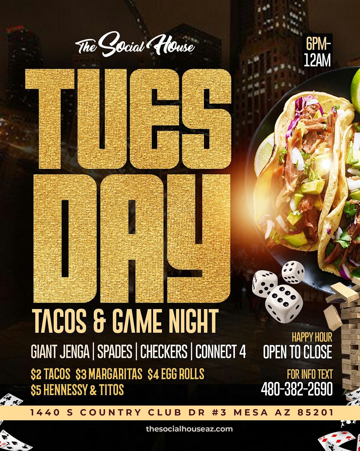 TACO TUESDAY & GAME NITE | Event in Mesa | AllEvents