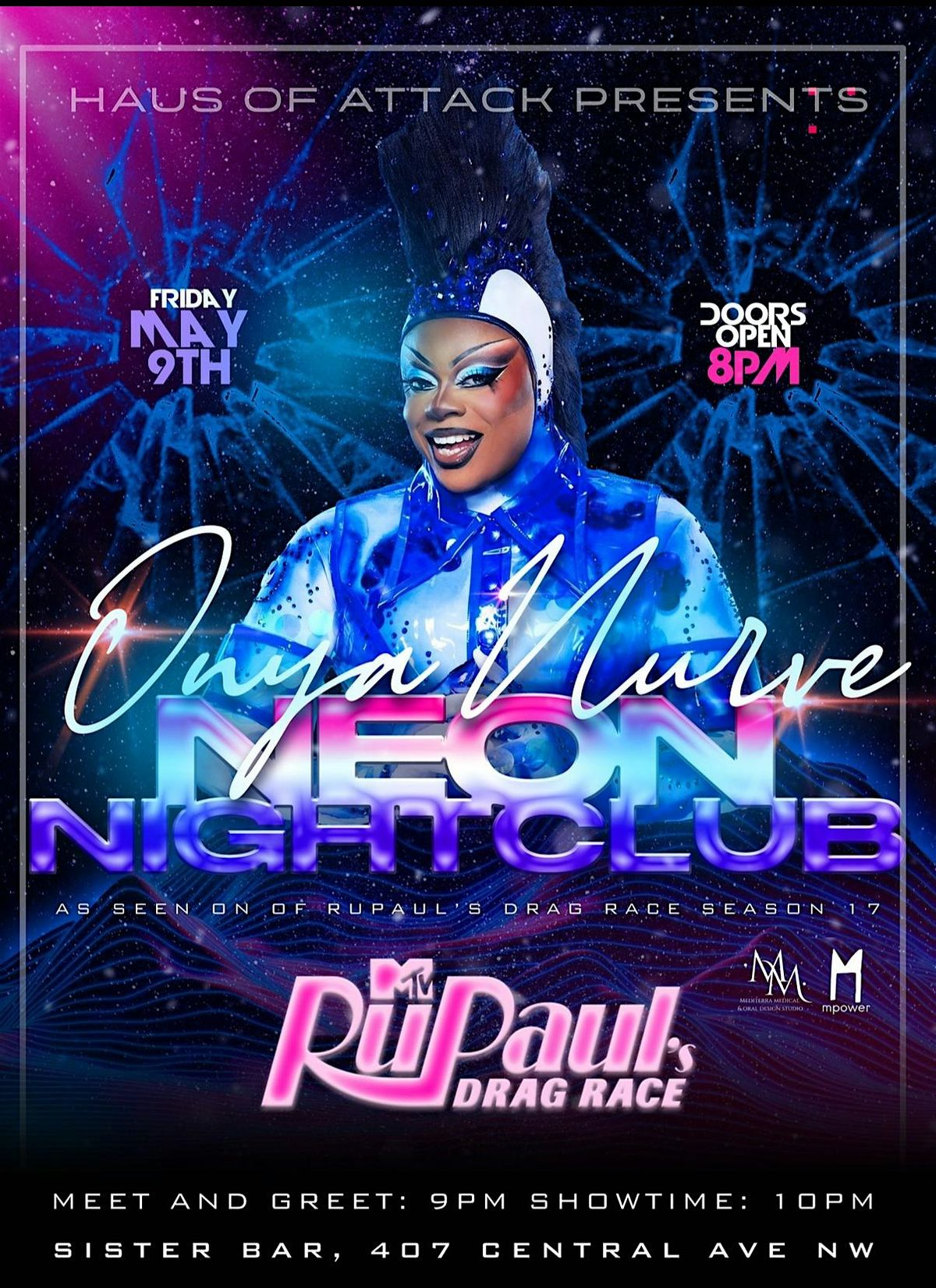 Neon Nightclub With Onya Nurve From RPDR Season 17!, 9 May | Event in Albuquerque | AllEvents