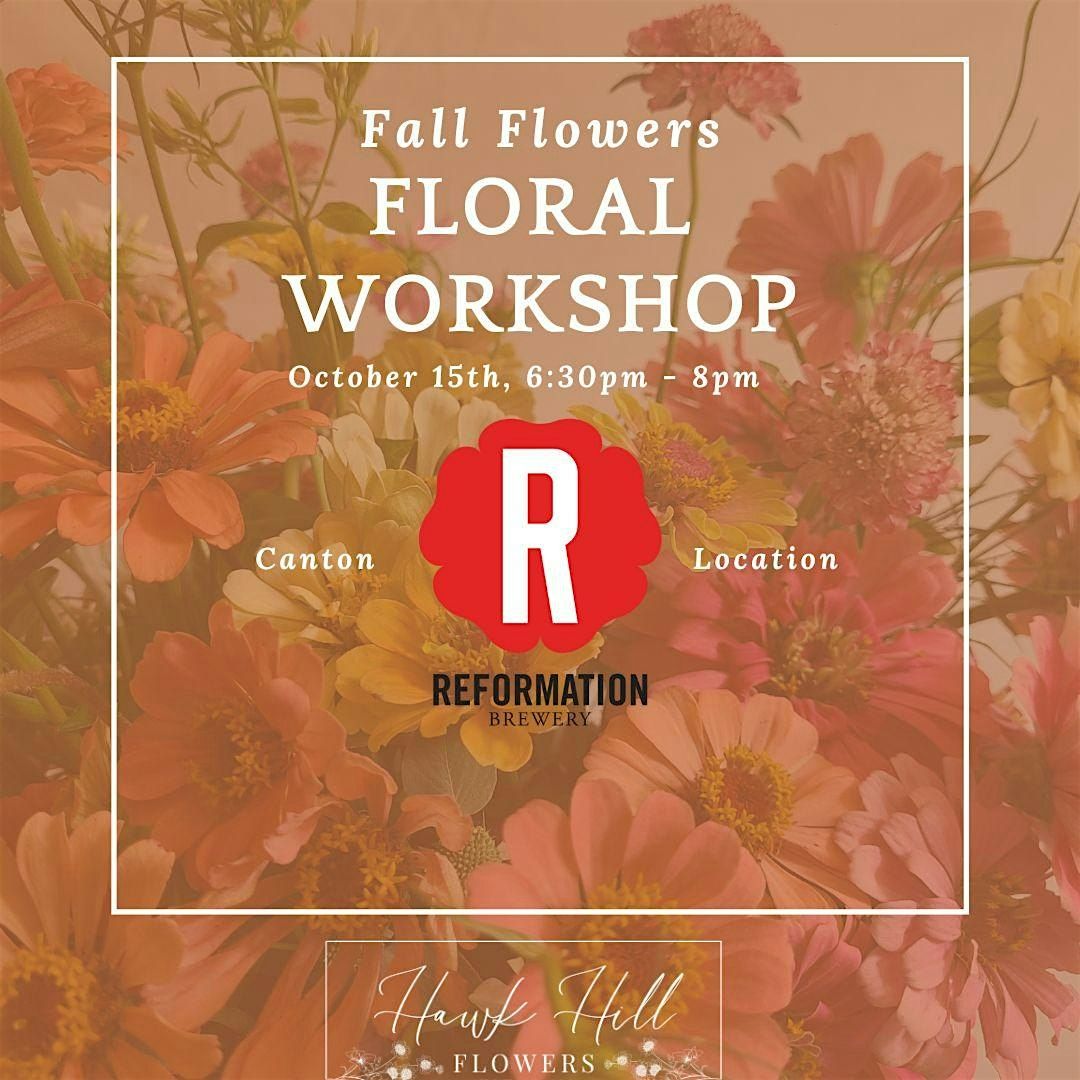 Fall Floral Arrangement Workshop, 15 October | Event in Canton | AllEvents