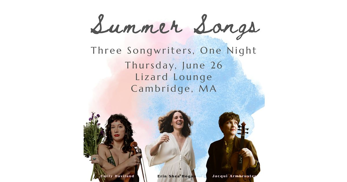Emily Haviland/Erin Hogan/Jacqui Armbruster, 26 June | Event in Cambridge | AllEvents