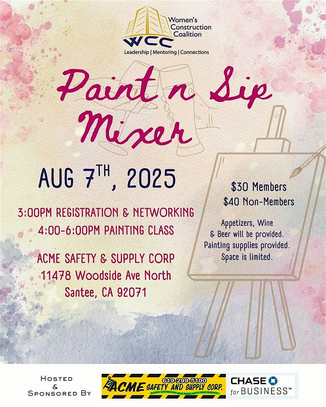 WCC Paint & Sip Mixer | Event in Santee | AllEvents