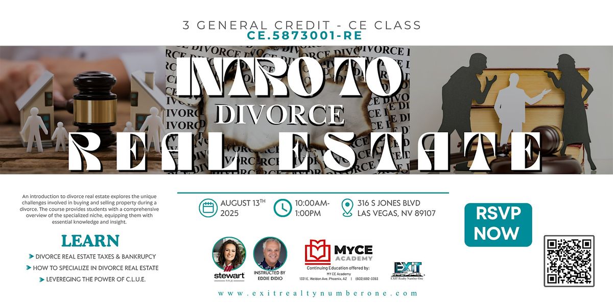 Intro to Divorce Real Estate, 13 August | Event in Las Vegas | AllEvents