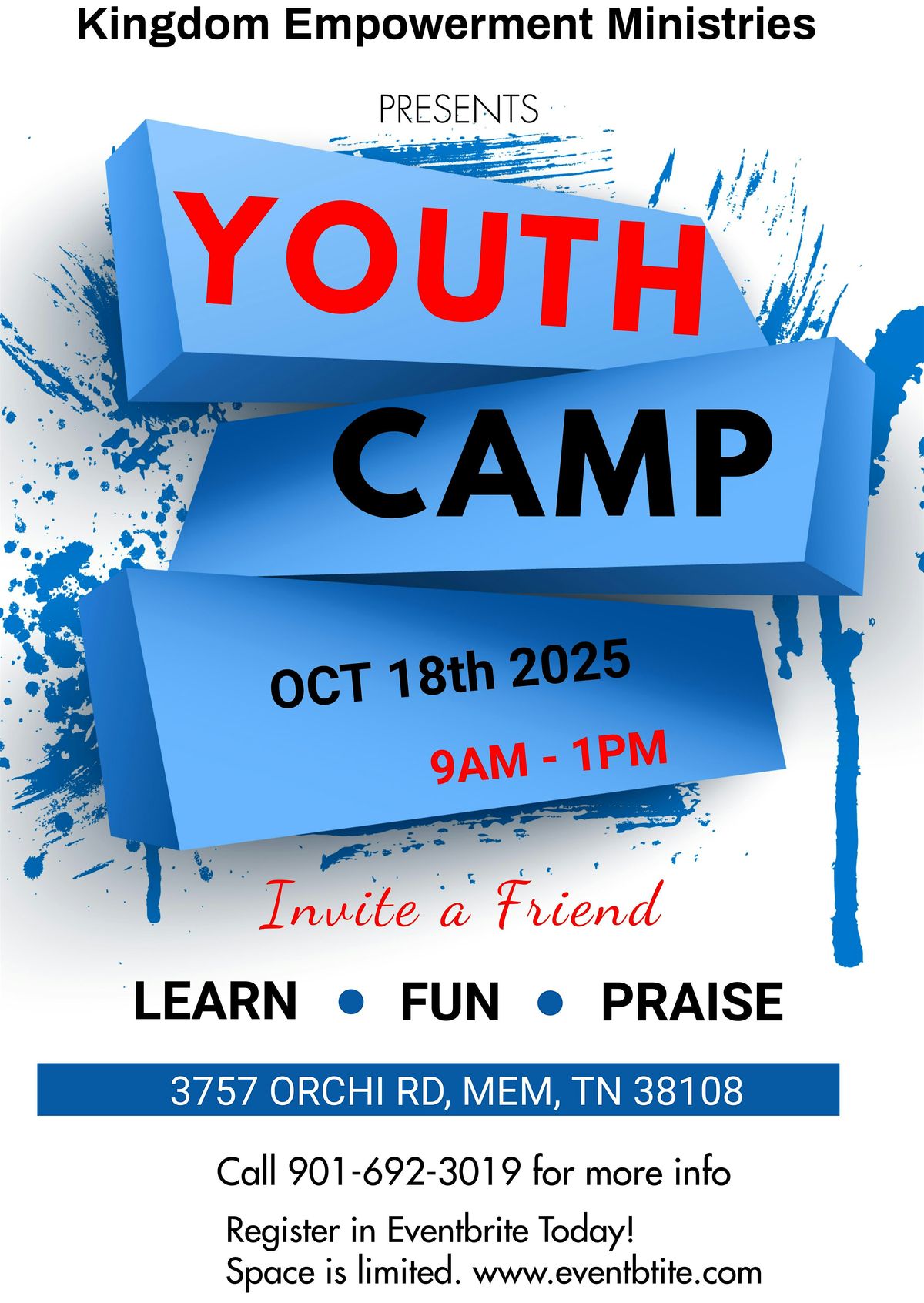 Youth  Camp 2025, 18 October | Event in Memphis | AllEvents
