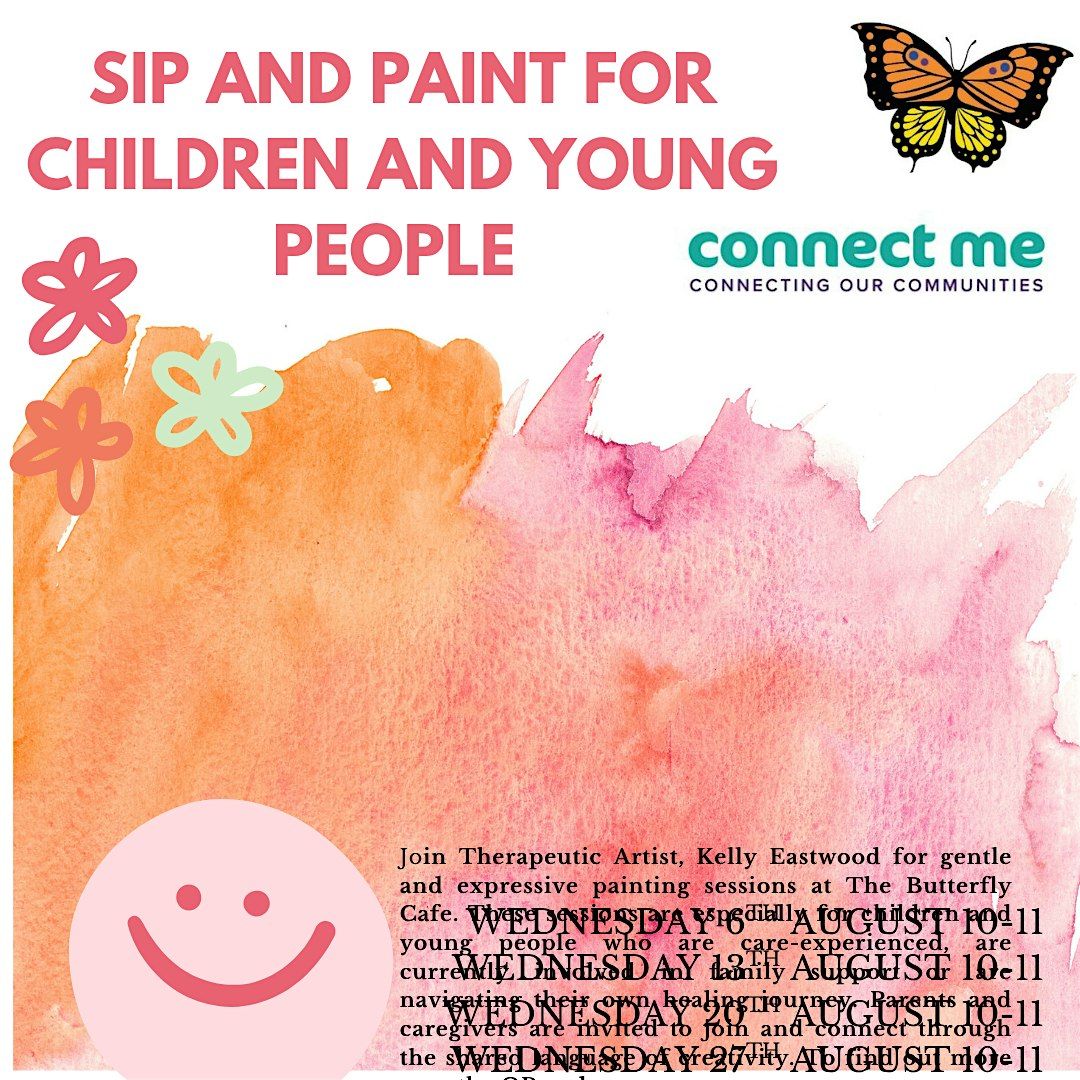 The Butterfly Cafe - Sip, Paint and Munch, 6 August | Event in Saint Helier | AllEvents