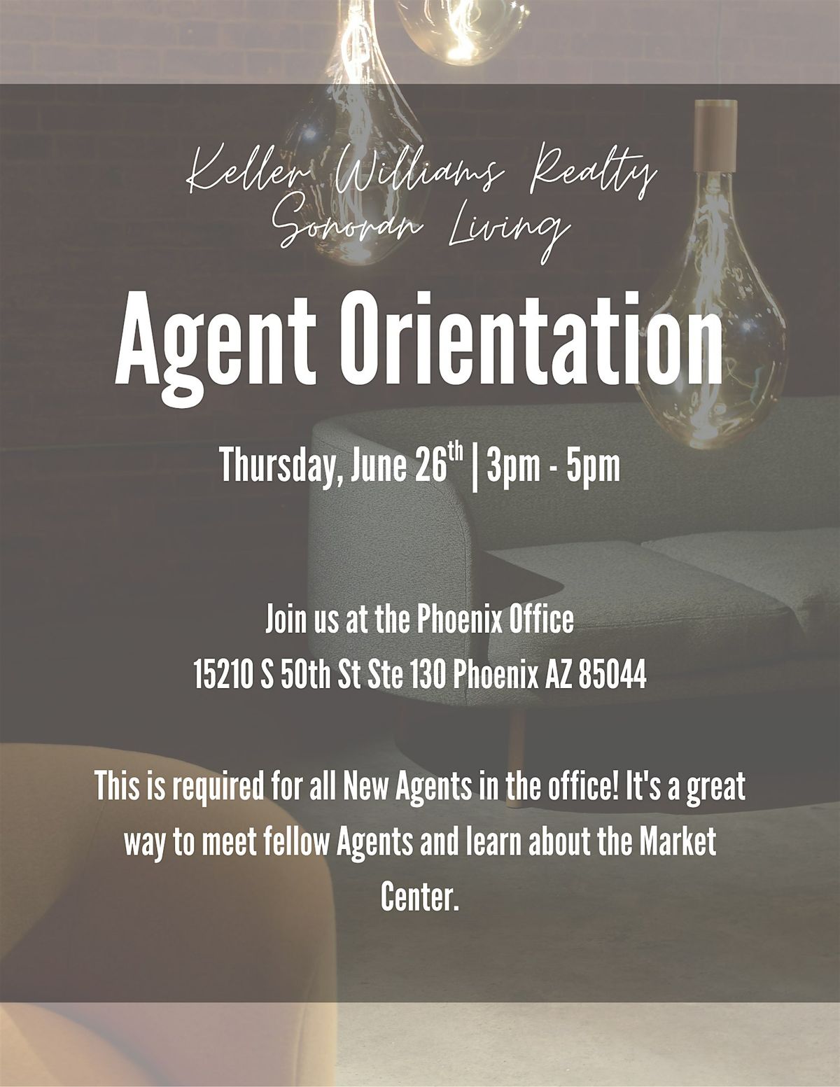 July New Agent Orientation, 24 July | Event in Phoenix | AllEvents
