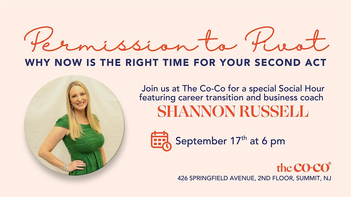 Co-Co Social Hour: Permission to Pivot, 17 September | Event in Summit | AllEvents