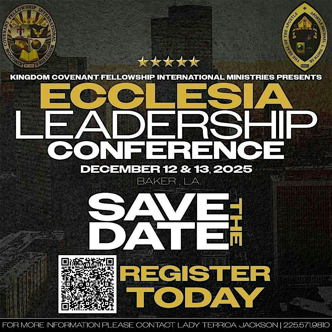 Early Registration: Ecclesia Leadership Conference 2025, 12 December | Event in Baker | AllEvents