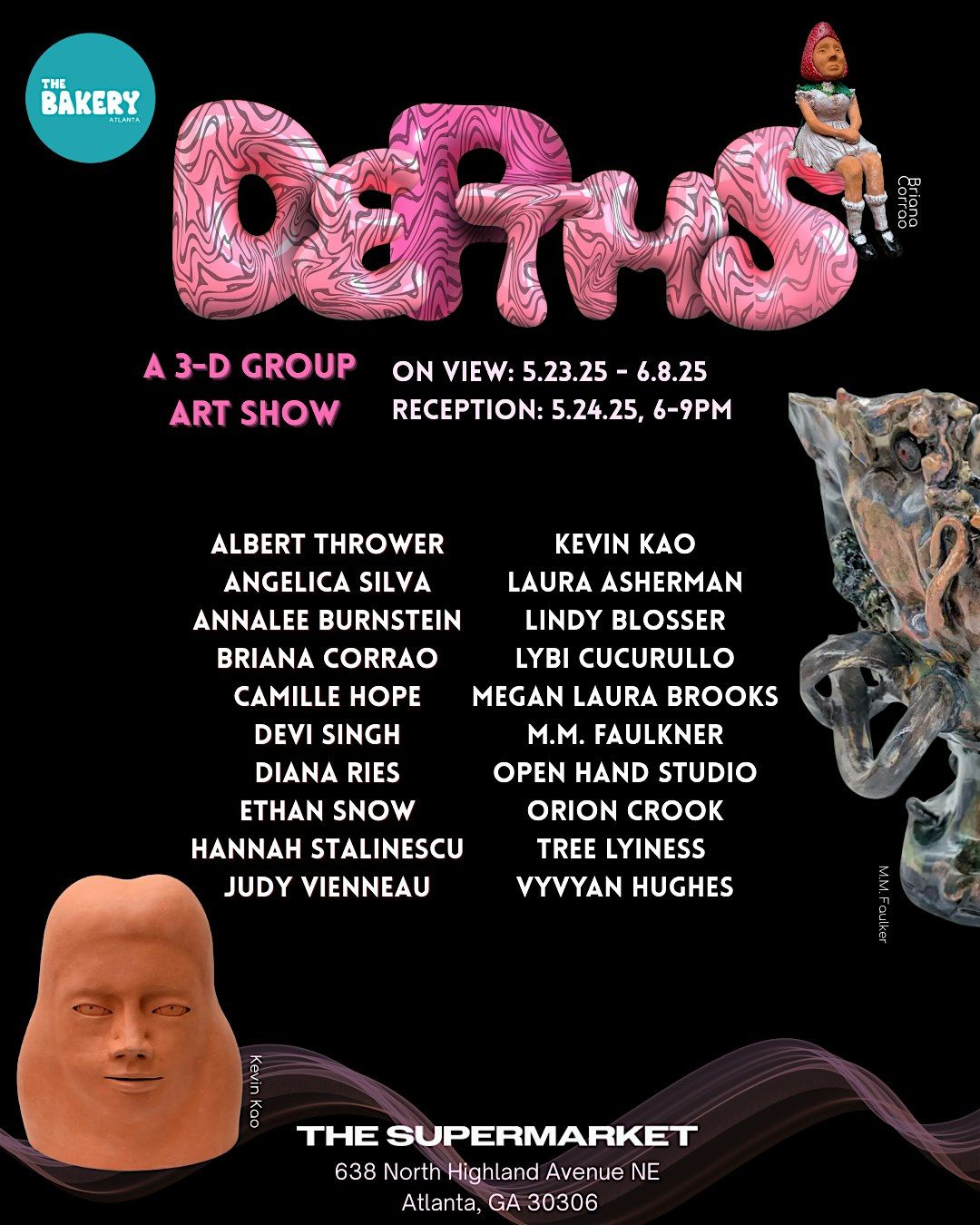 "Depths" Opening ~ A Group Exhibition of 3-D Art, 24 May | Event in Atlanta | AllEvents
