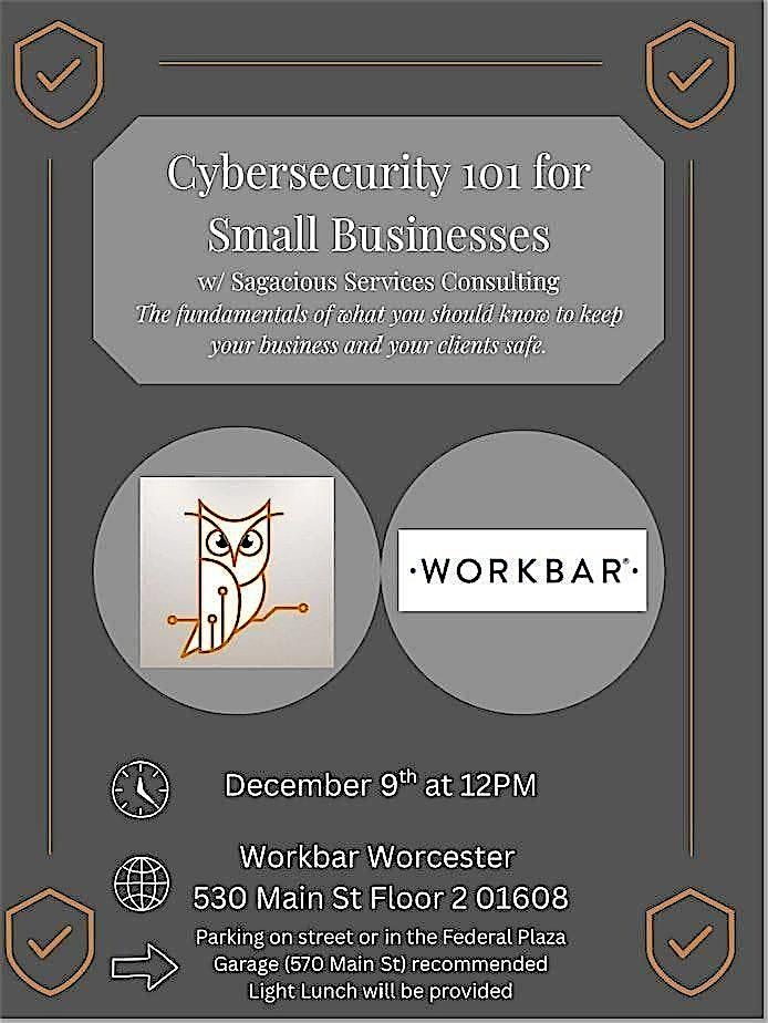 Cybersecurity 101 for Small Businesses, 9 December | Event in Worcester | AllEvents