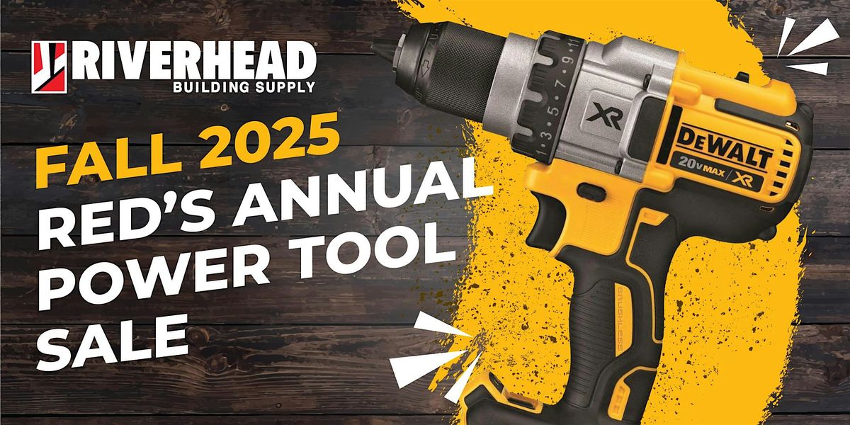 Fall 2025 Red's Annual Power Tool Sale - FREE EVENT | Event in Westerly | AllEvents