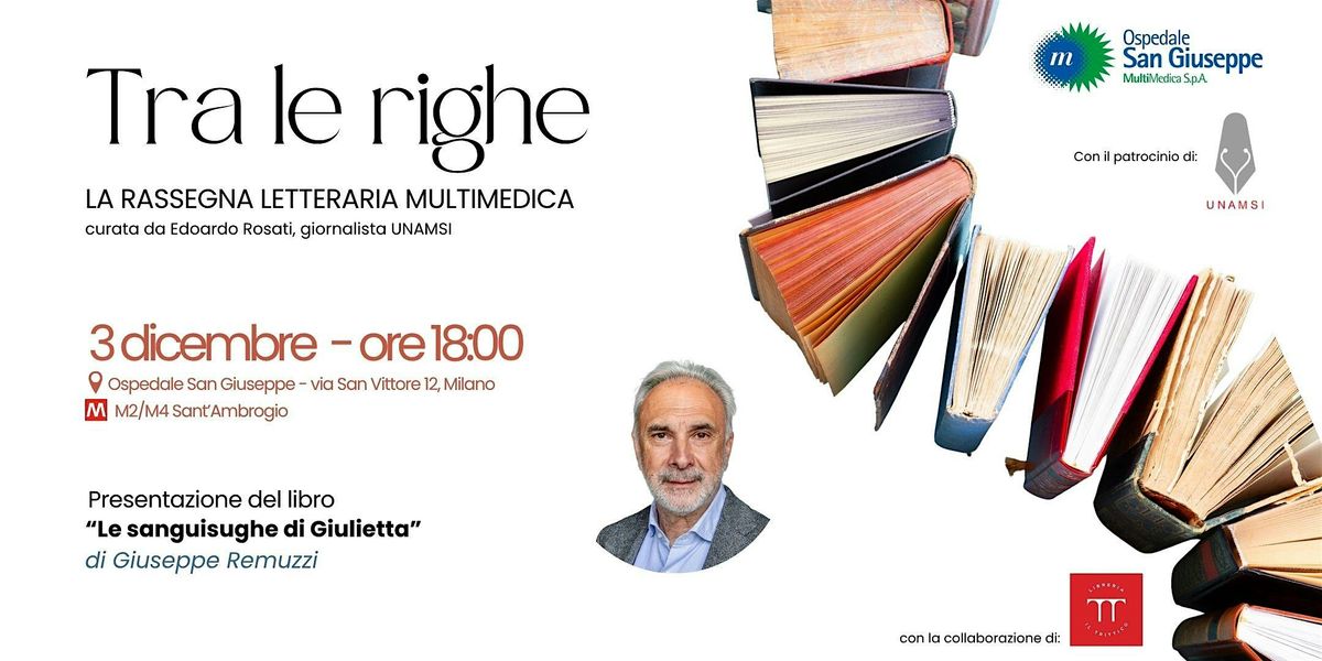 Presentazione del Libro "Le sanguisughe di Giulietta", 3 December | Event in Milano | AllEvents