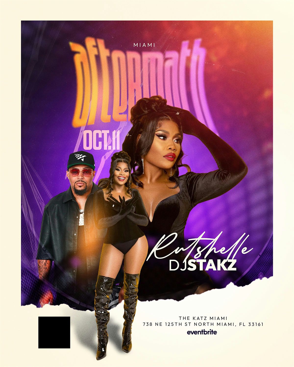 Rutshelle + DJ Stakz Live in Miami | Aftermath, 11 October | Event in North Miami | AllEvents