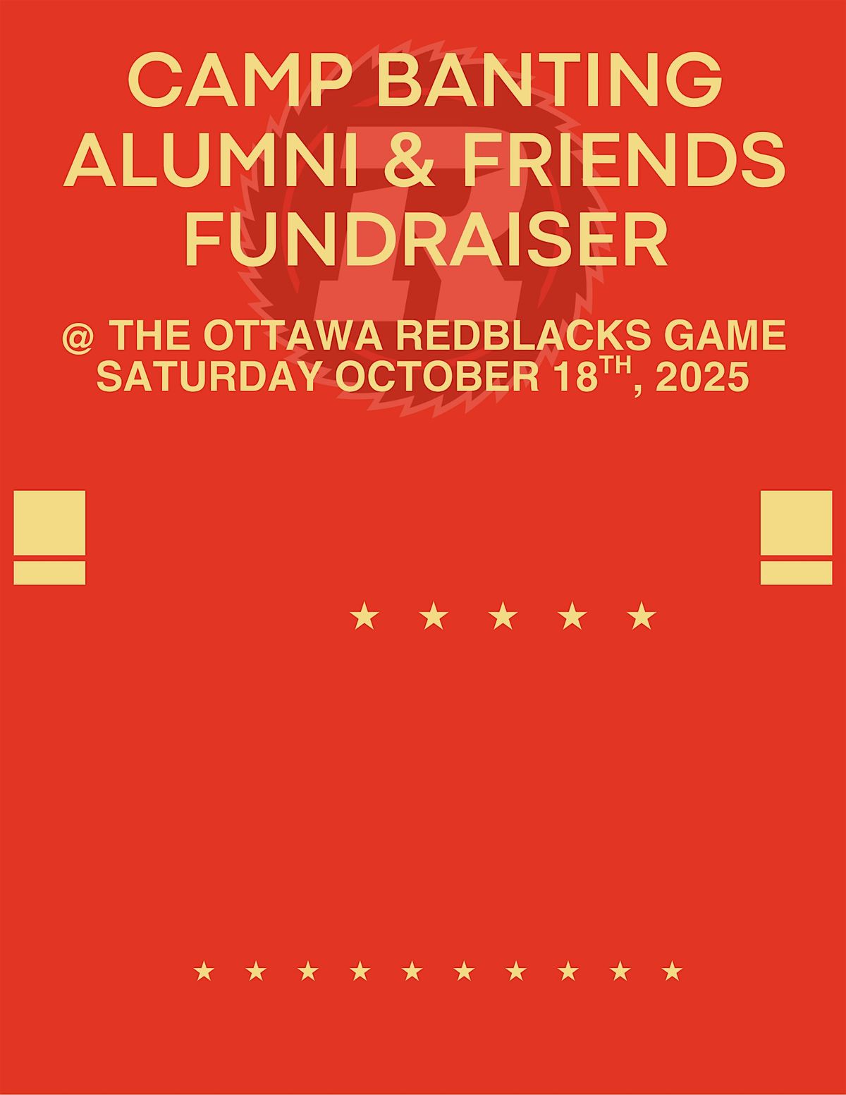 Camp Banting Alumni & Friends Fundraiser at the Ottawa Redblacks, 18 October | Event in Ottawa | AllEvents