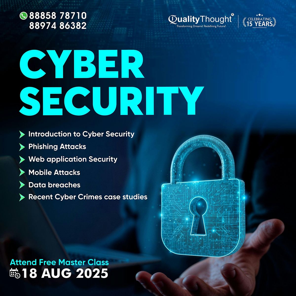 Cybersecurity Free Demo [Online/Offline]- Quality Thought, 18 August | Event in Hyderabad | AllEvents