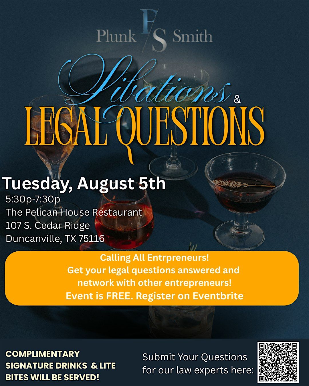 Libations & Legal Questions, 5 August | Event in Duncanville | AllEvents