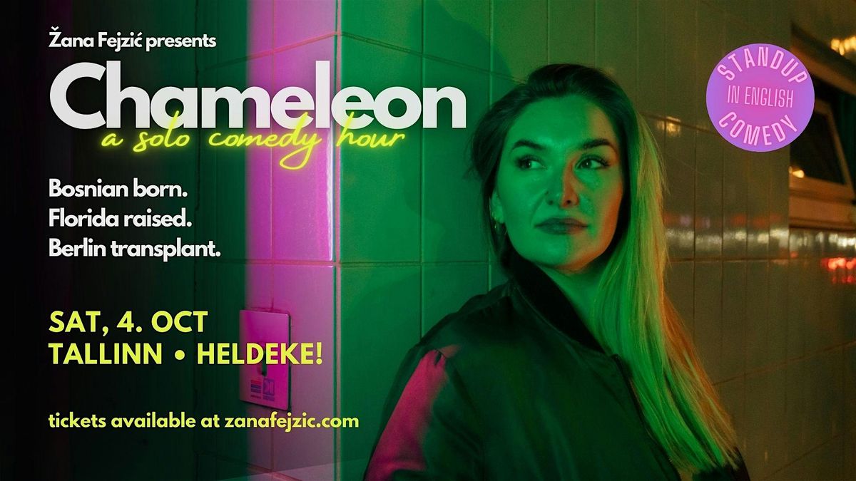 Žana Fejzić presents Chameleon: Solo English Standup Comedy (Tallinn), 4 October | Event in Tallinn | AllEvents
